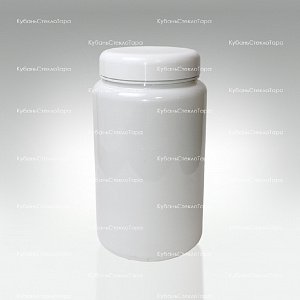 Банка 2 л (100) пластик белая с крышкой (Б-Б-2000) оптом и по оптовым ценам в Краснодаре