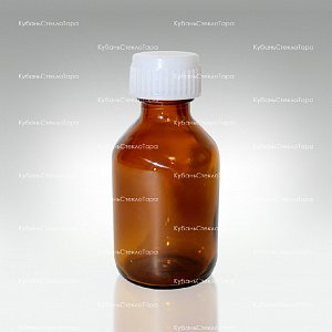 Флакон стеклянный ТВИСТ 30 см3 коричневый (пробка + крышка) оптом и по оптовым ценам в Краснодаре