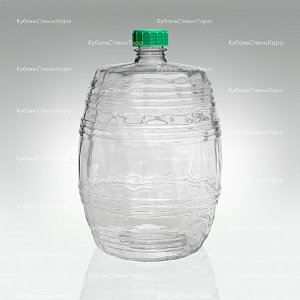 Бутыль 10,0 л Бочонок (прозрачный) стеклянный оптом и по оптовым ценам в Краснодаре