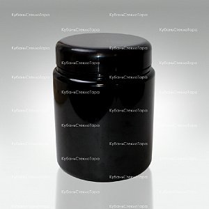 Банка 1 л (100) пластик черная с крышкой (Б-Ч-1000) оптом и по оптовым ценам в Краснодаре