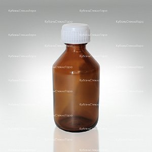 Флакон стеклянный ТВИСТ 50 см3 коричневый (пробка + крышка) оптом и по оптовым ценам в Краснодаре
