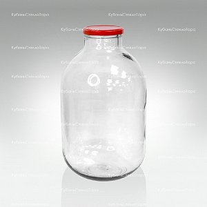 Бутыль 10 ТВИСТ (100) (прозрачный) стеклянный с крышкой оптом и по оптовым ценам в Краснодаре