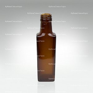 Бутылка 0,100  Гранит ВИНТ (28) Коричневая стекло оптом и по оптовым ценам в Краснодаре